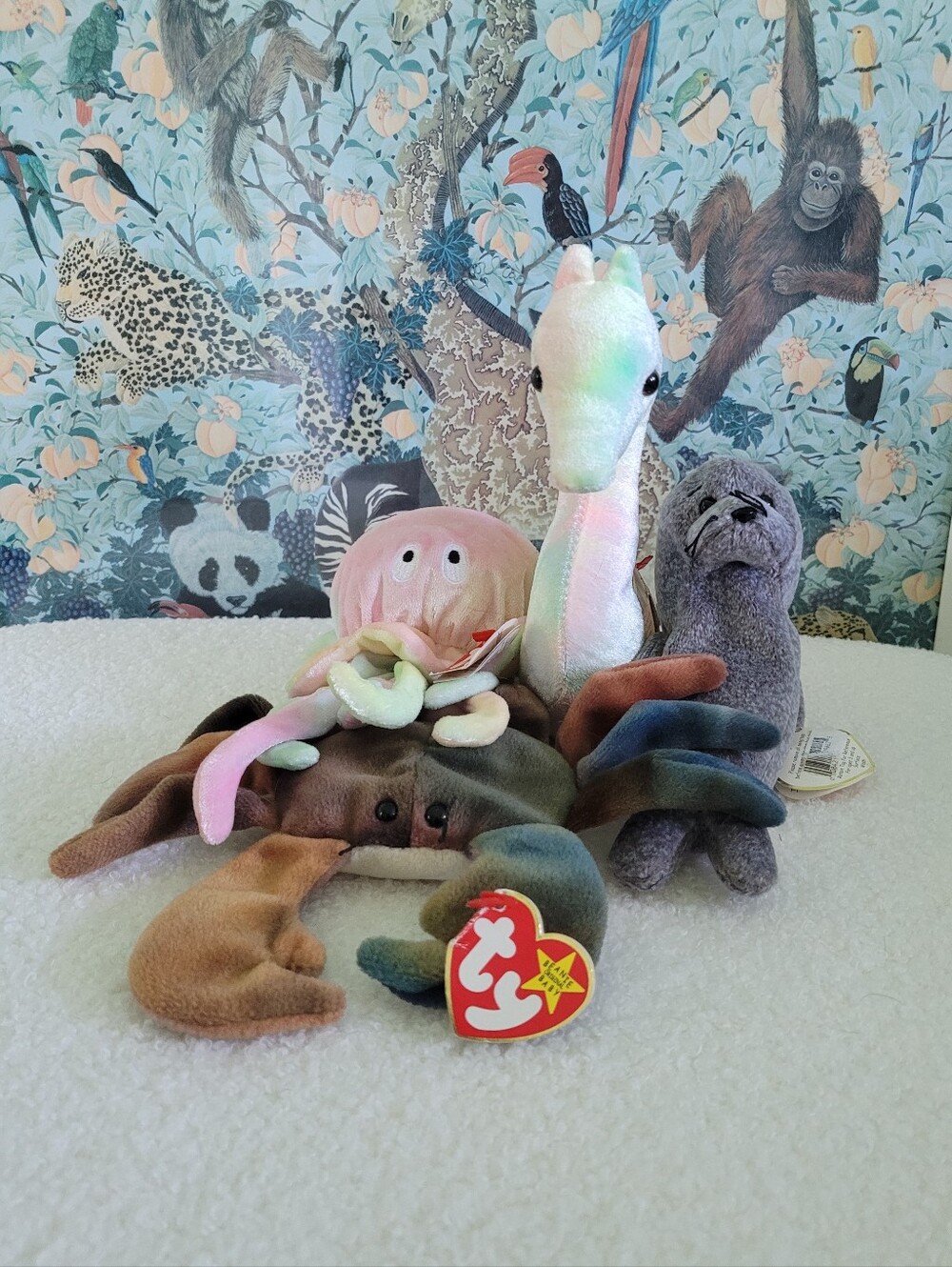 Four Sea Animal Beanie Babies | Ty